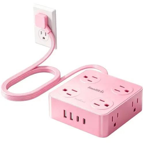 SMALLRT Flat Plug Power Strip